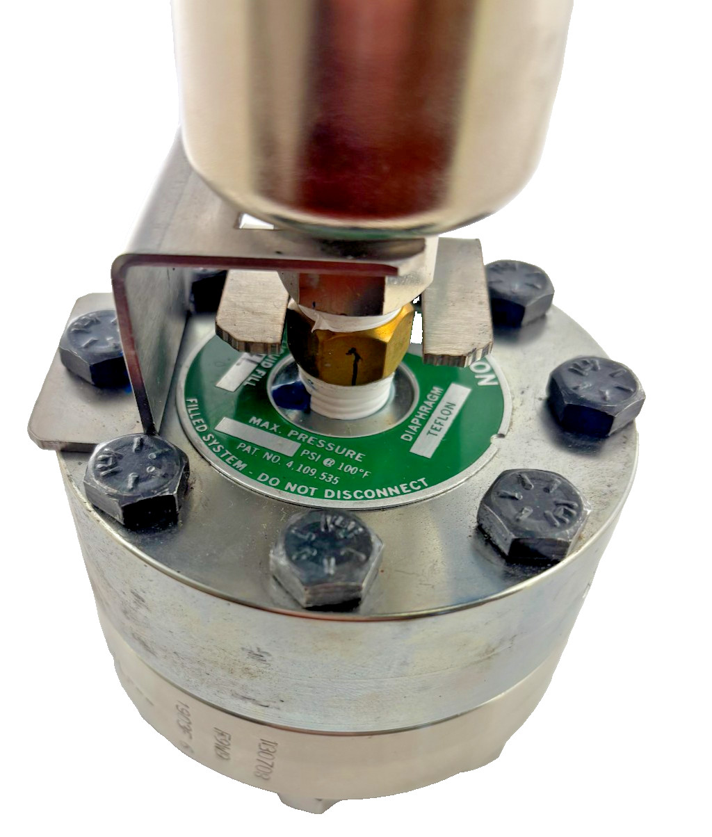 United Electric J400-156 Pressure Switch / Ametek Type T Diaphragm Seal 0-100PSI