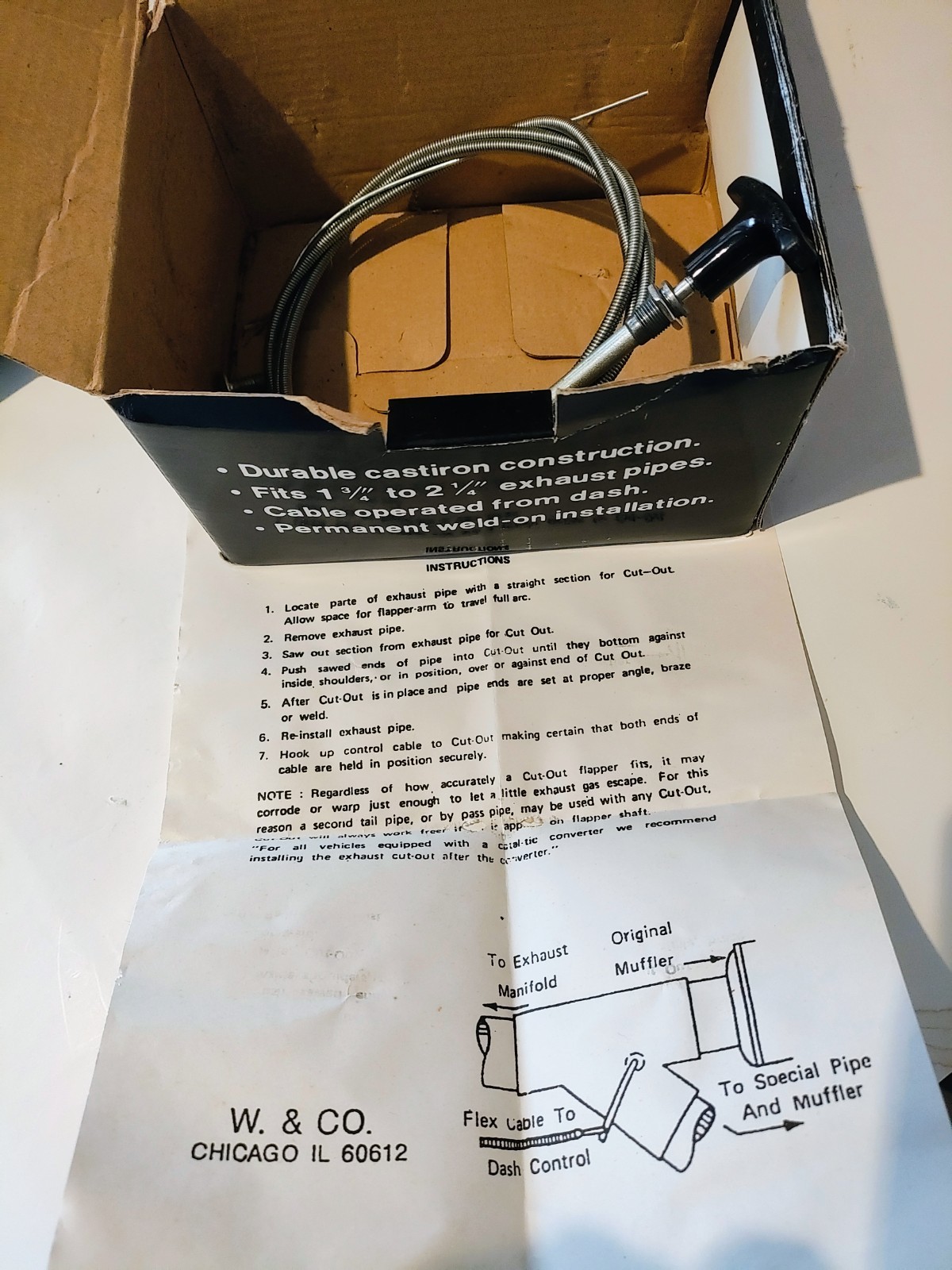 NEW in the Box – WARSHAWSKY & CO. Cast Iron Cut Out- Model 24-1628