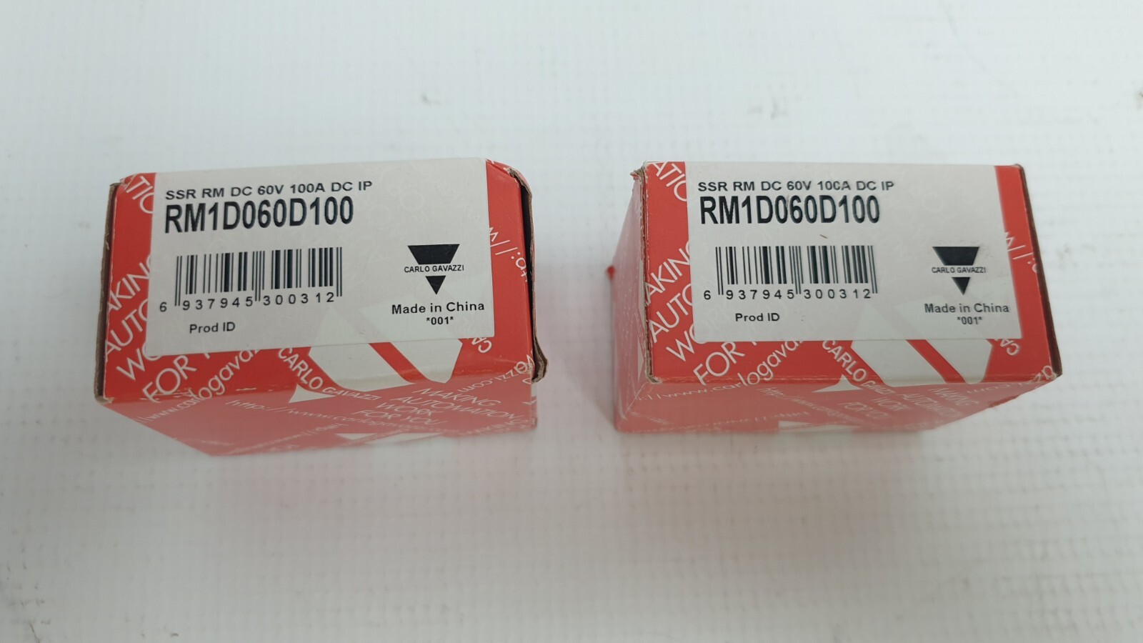 Carlo Gavazzi Solid State Relay RM1D060D100 Lot of 2 – New