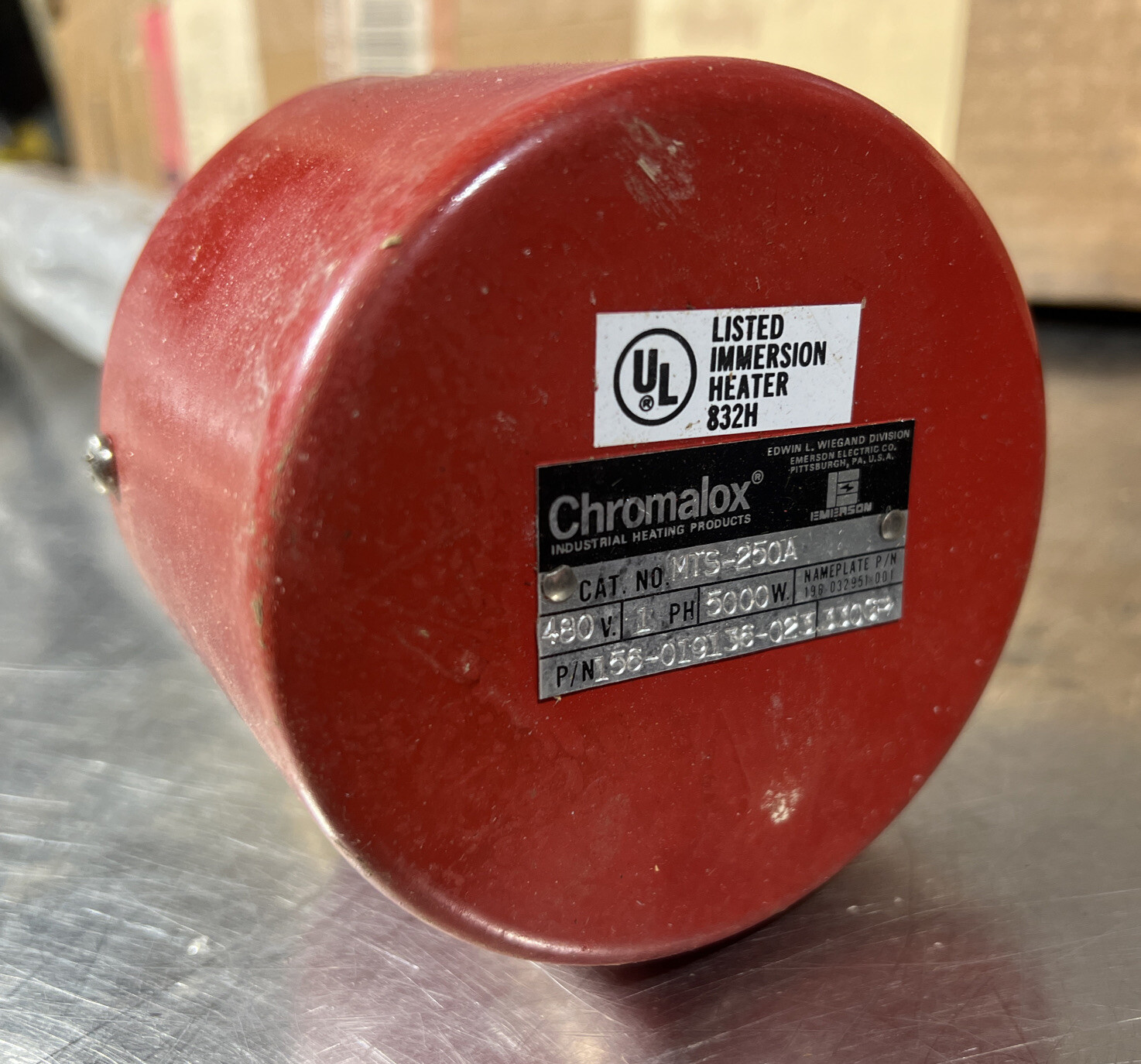 NOS SURPLUS chromalox MTS-250H 480V 1P 5000W Heater 19”