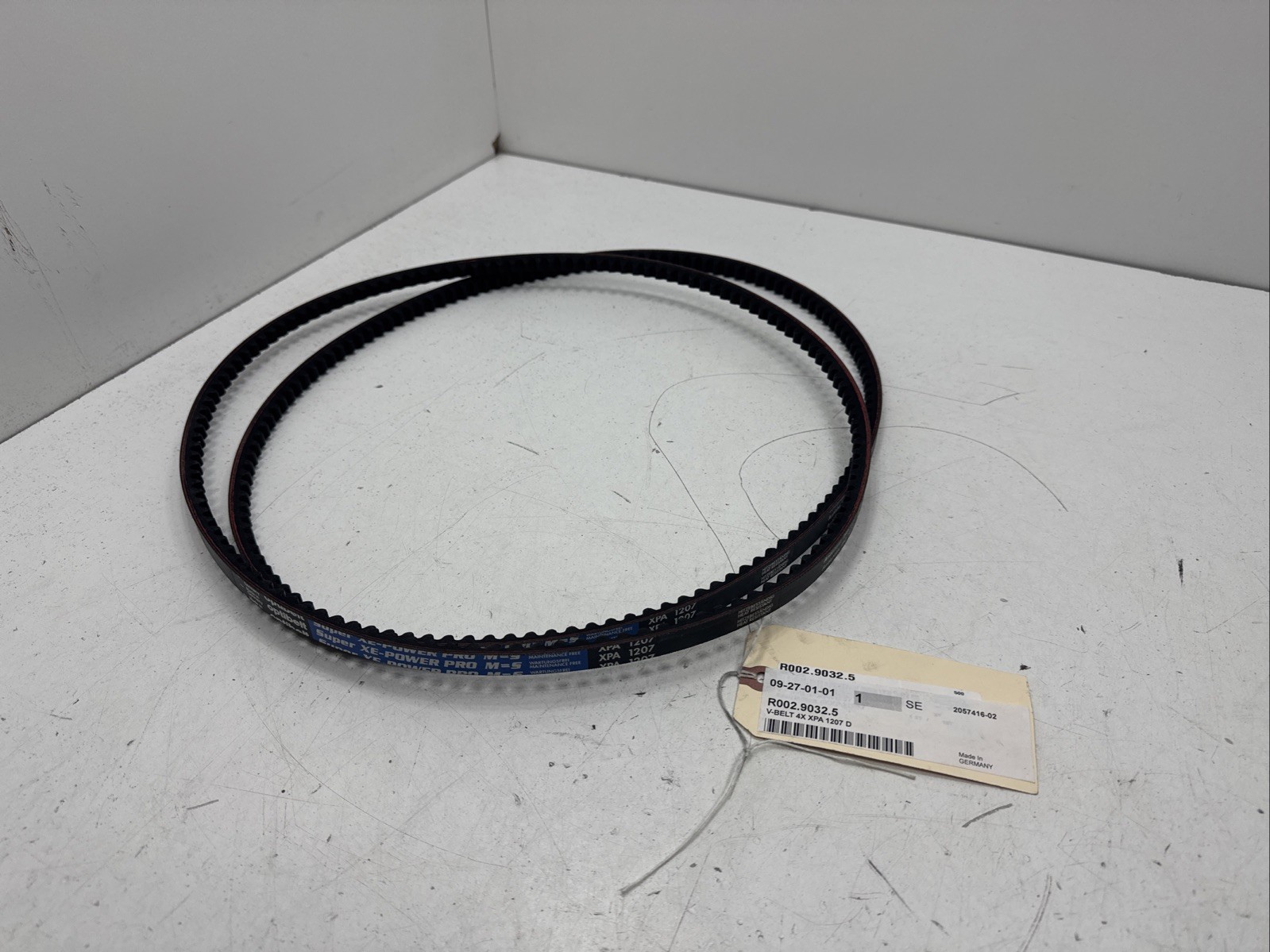(Qty.2) Optibelt Super XE-Power Pro M=S XPA 1207 , R002.9032.5 , Cogged V-belts