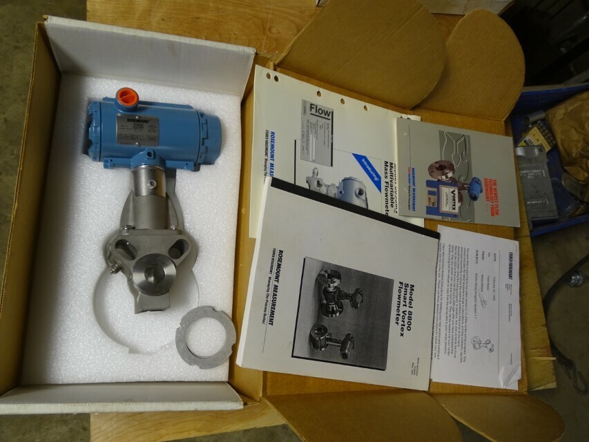 Rosemount Smart Vortex Flowmeter -40 F – 185F, 12-42VDC, 8800