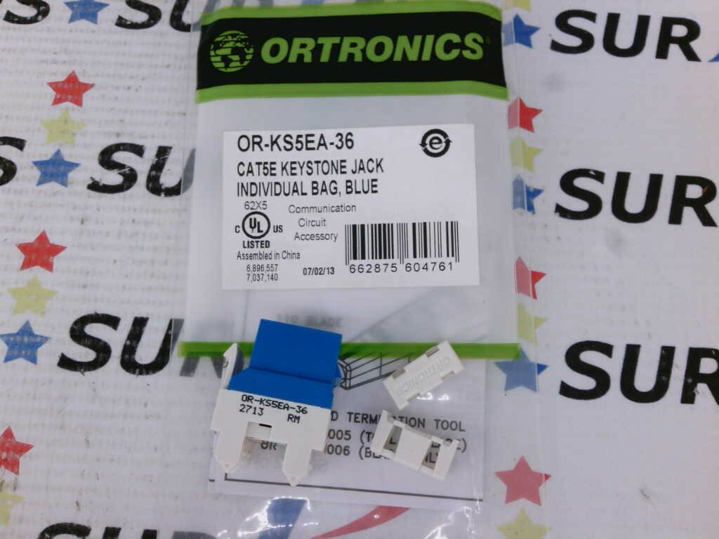NSOP Ortronics OR-KS5EA-36 CAT5E Keystone Jack Blue