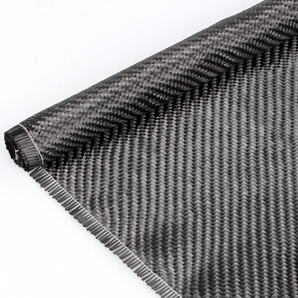 12″ x 5FT Twill Weave Black Carbon Fiber Fabric Cloth (3K, 9oz, 12″ x 59″)