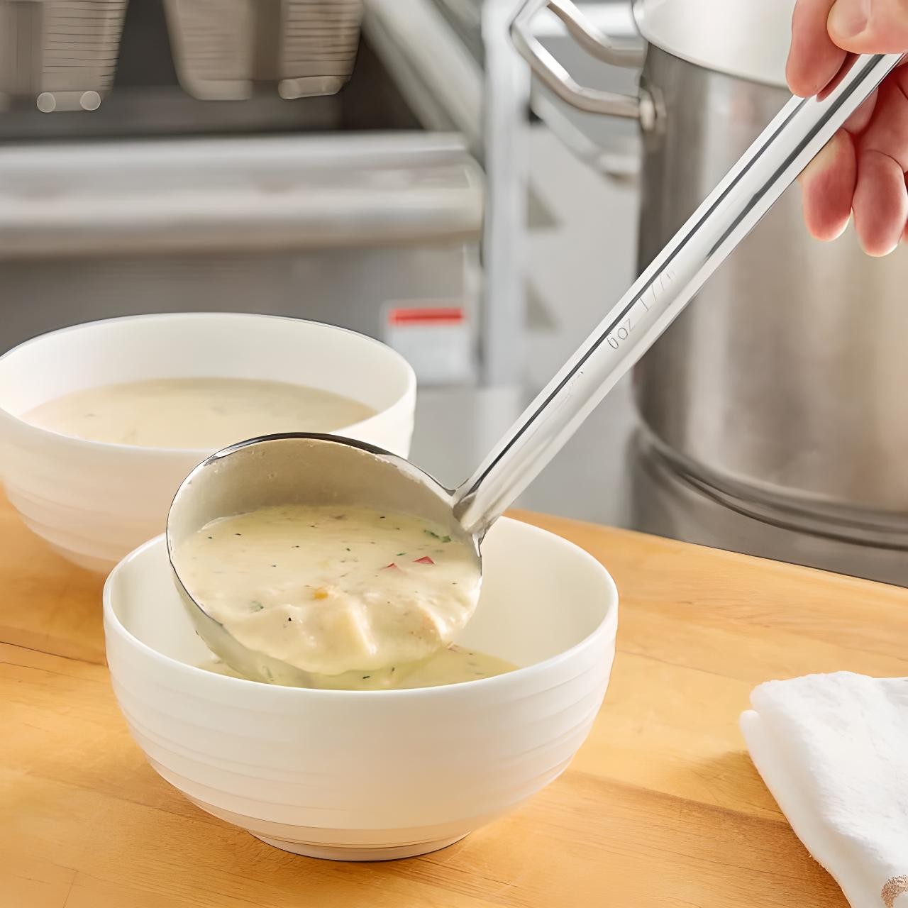 OCS Parts Set of 3 Stainless Steel Culinary Ladles | 2, 6, and 12 Ounce Ladles