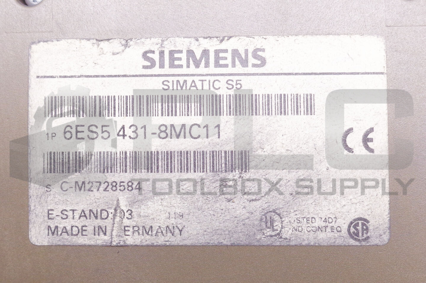 SIEMENS 6ES5 431-8MC11 SIMATIC S5 DIGITAL INPUT MODULE