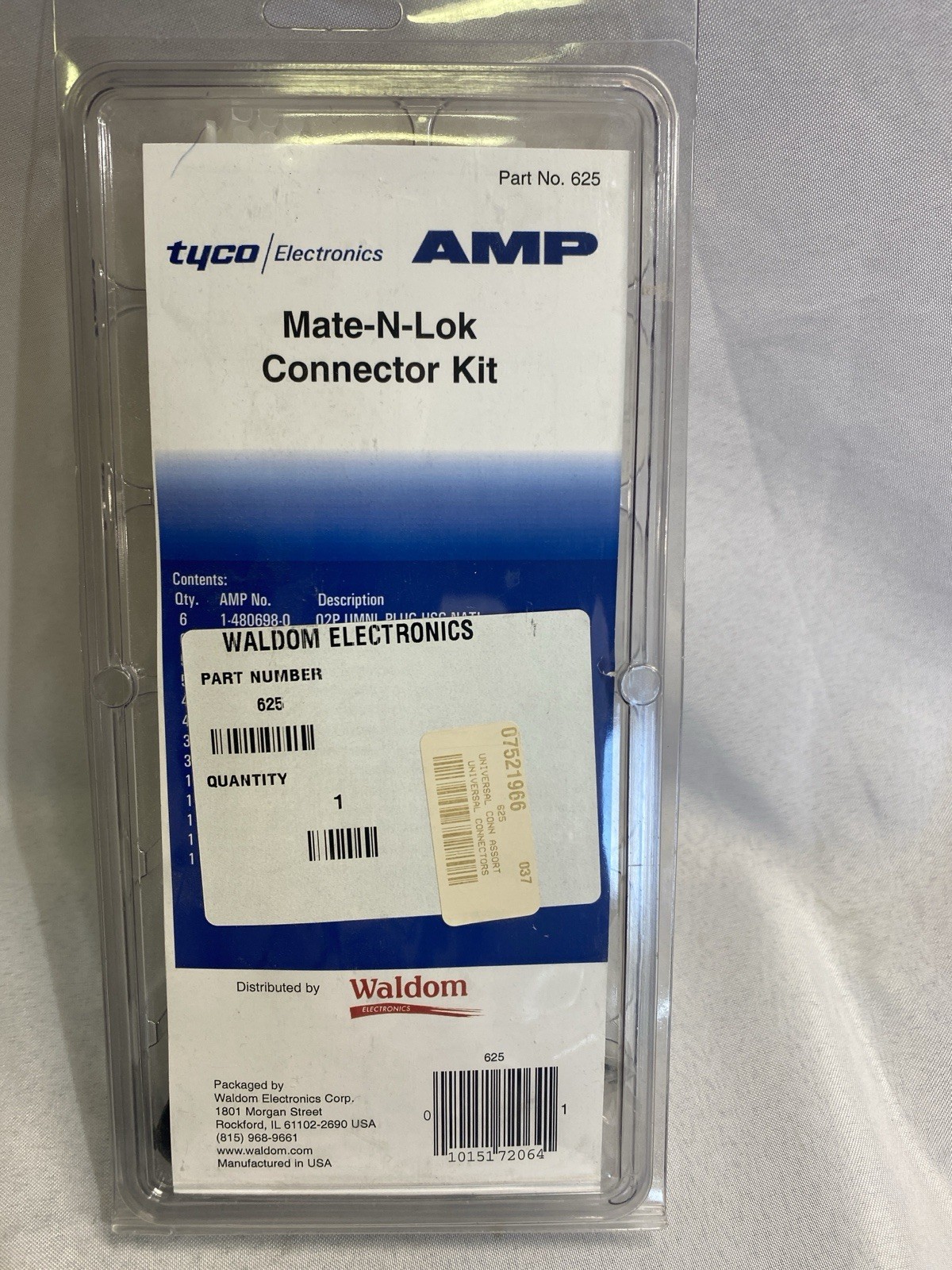 AMP Mate-N-Lok Connector Kit, Part 625, 238 piece Assorted Universal connectors