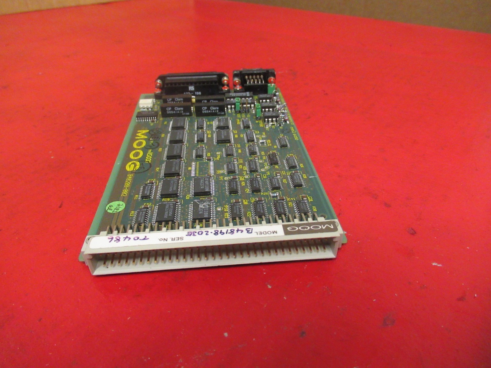MOOG PC BOARD CARD B48208-002 B48208002 B48198-203/F USED