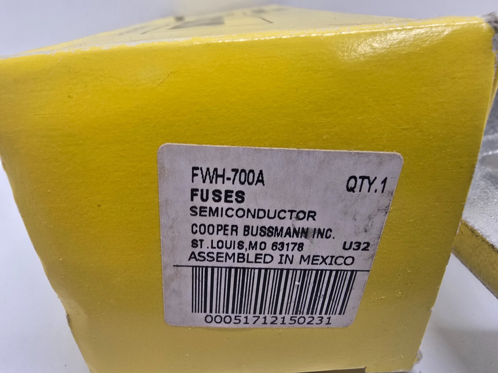 NEW IN BOX! COOPER BUSSMANN 700A 500V AMP-TRAP SEMICONDUCTOR FUSE FWH-700A