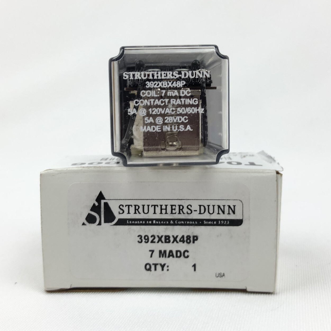 Struthers-Dunn 392XBX48P-7.MADC Electromechanical Relay 8-Pin