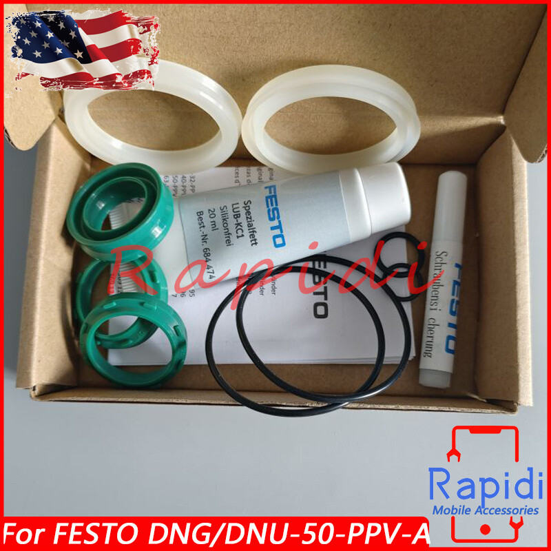 New In Box For FESTO DNG/DNU-50-PPV-A Cylinder Parts Repair Kit