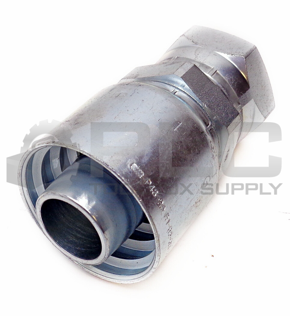 NEW PARKER 1GU43-20-20 HYDRAULIC HOSE FITTING P43-20 R1-R2-R3-R4-R9 RB8K