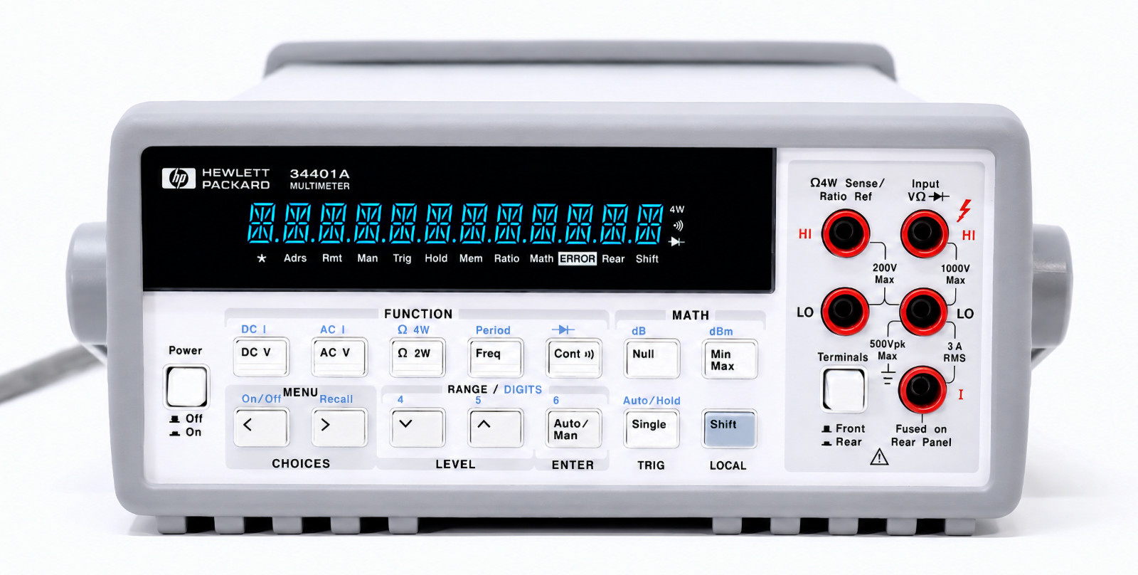 HP / Agilent / Keysight 34401A VFD to Dual Color LED Display Replacement