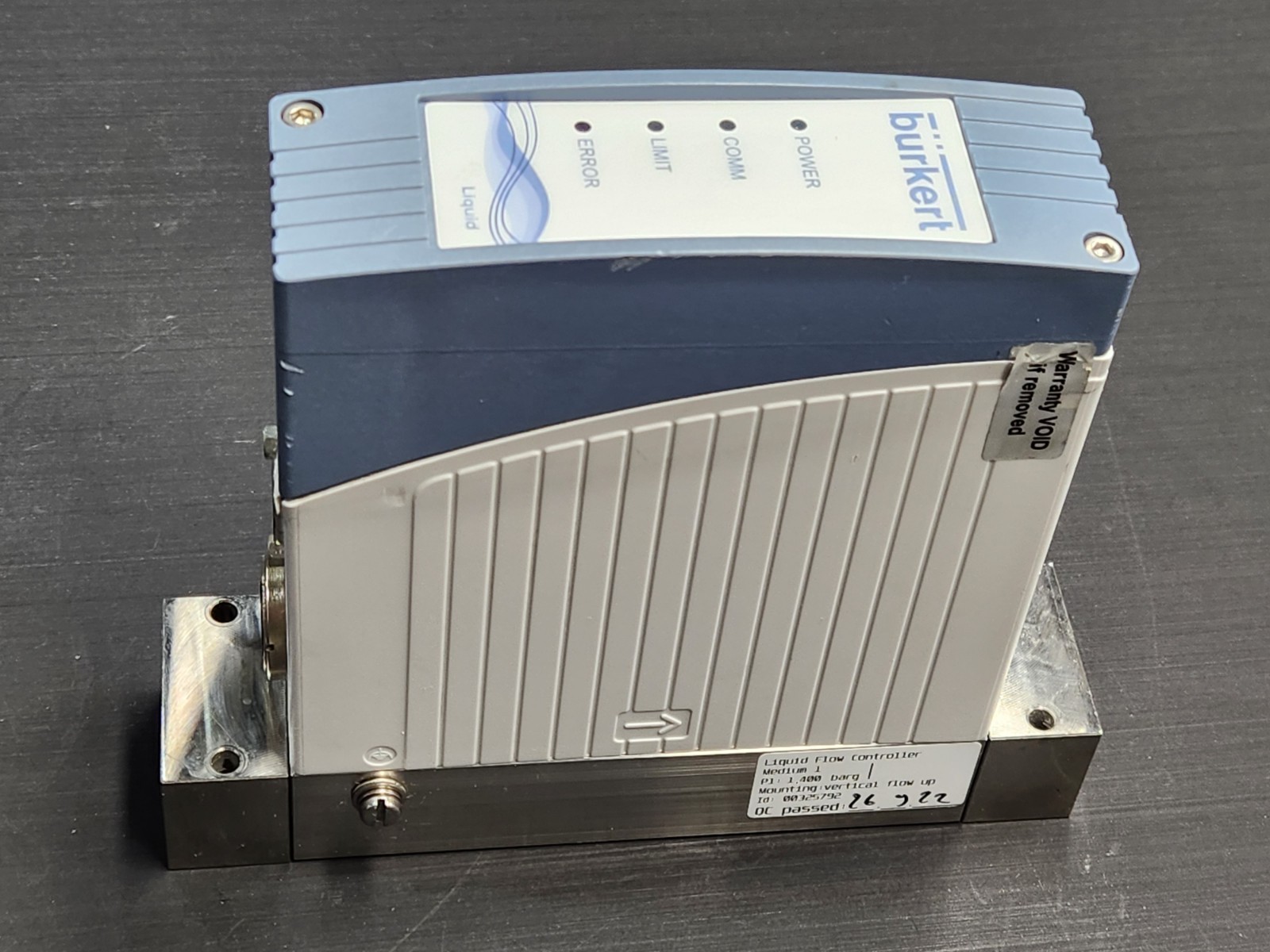 Burkert Liquid Flow Controller 8719 4.0 1/h 24V 13W (9.5W) H202 35% (#K-33)