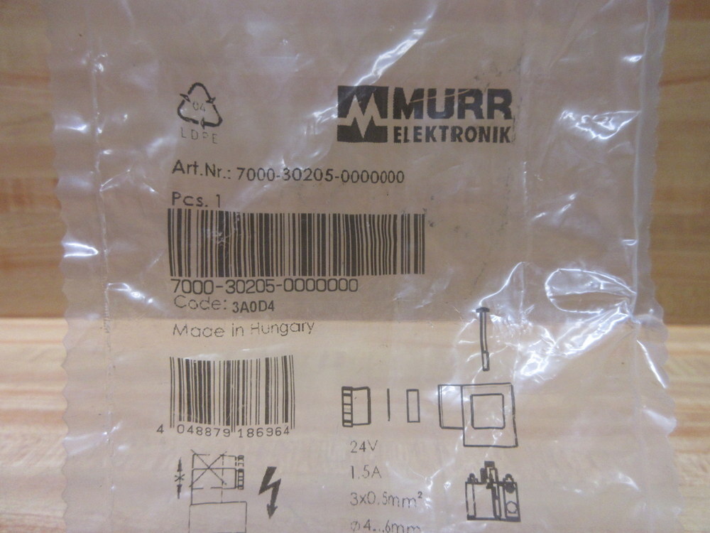 Murr Elektronik 7000-30205-0000000 Valve Plug