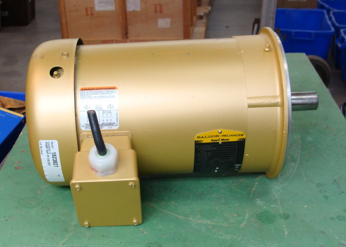 BALDOR RELIANCE SUPER E MOTOR VEM3613T 5HP 230/460V 11.8/5.9A 3450RPM 3PH