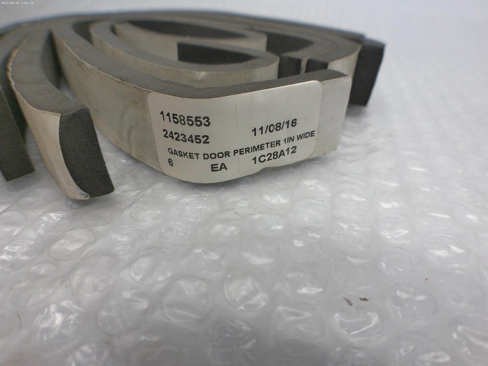 INDUSTRIAL SPARE 2423452 1C28A12 DOOR GASKET KIT NSNP