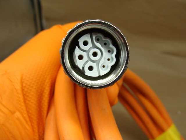 REXROTH SERVO MOTOR POWER CABLE RKL0019 INK0653 06 21 42/17 600V 15 FEET