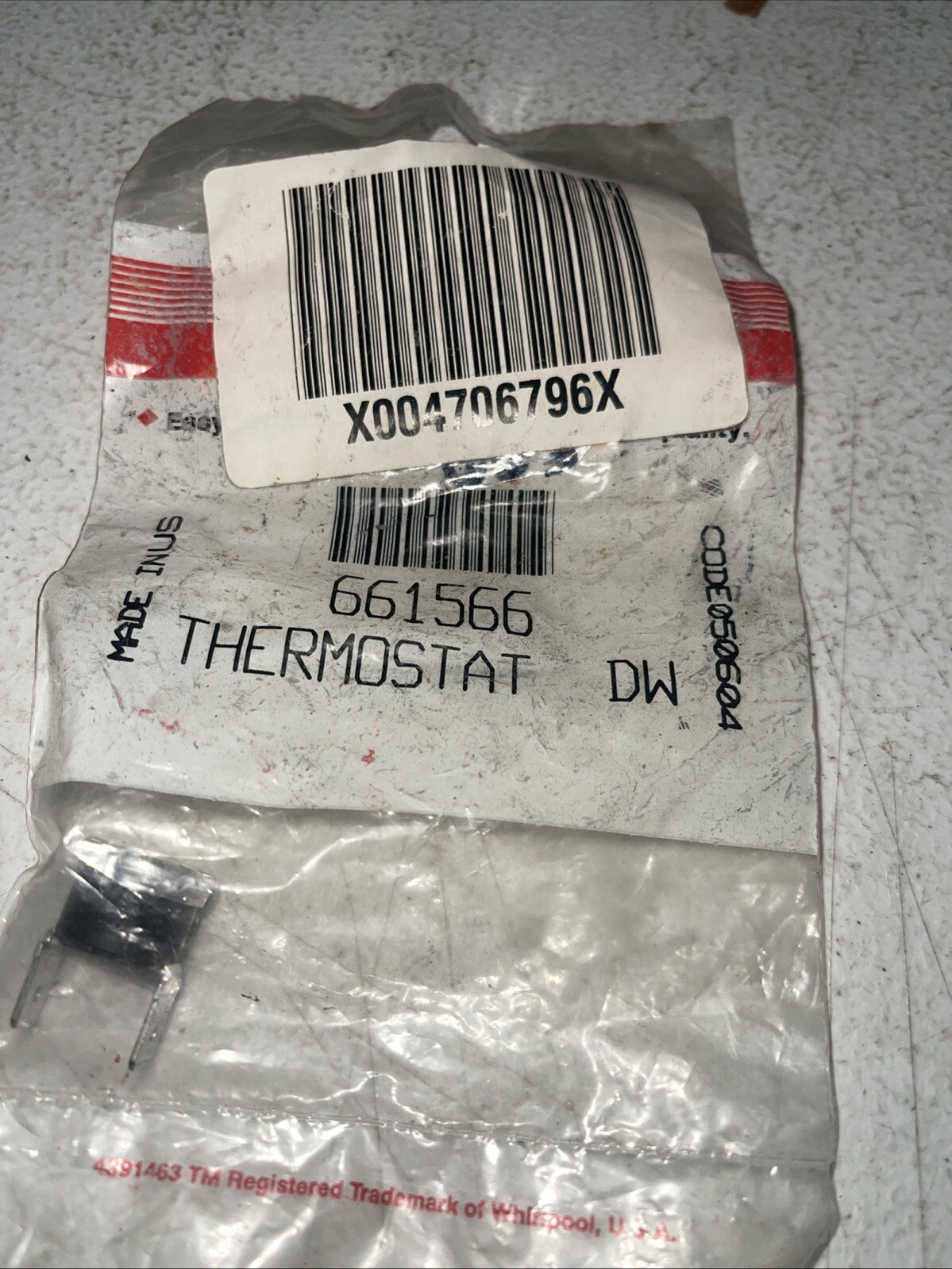 NOS FSP Whirlpool Kenmore Dishwasher Thermostat 661566 Q172