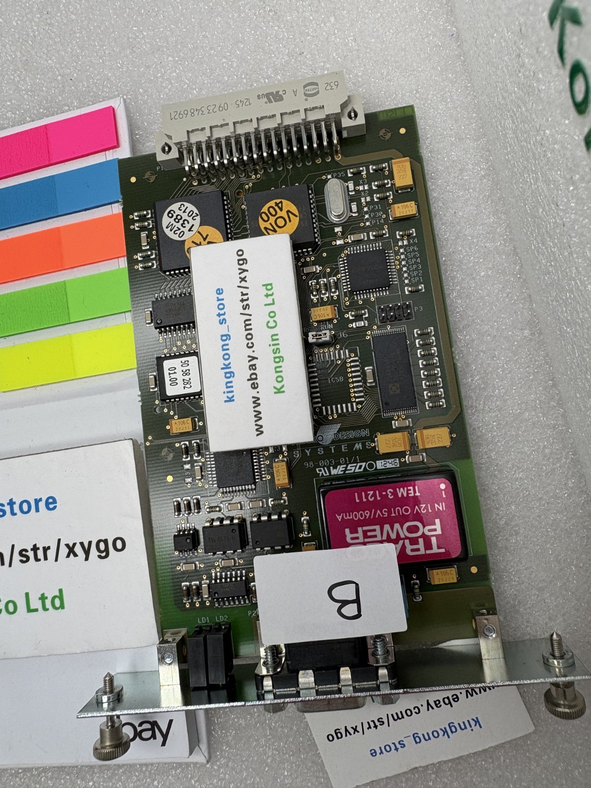 5058282 PDP-TP MICRO DESIGN SYSTEMS 98-003-01/1 PROFIBUS DP BOARD CARD B