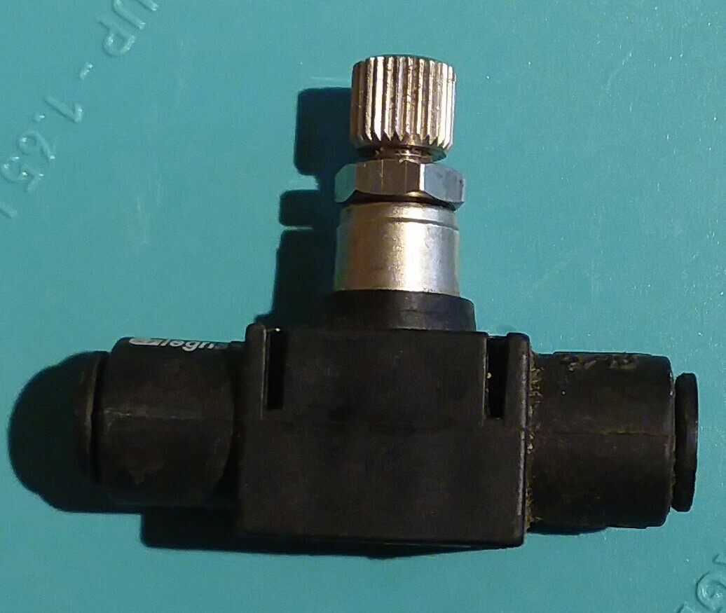 Legris 8mm – 5/16 Tube OD Inline Flow Control Valve. Tube x Tube 7770 08 00