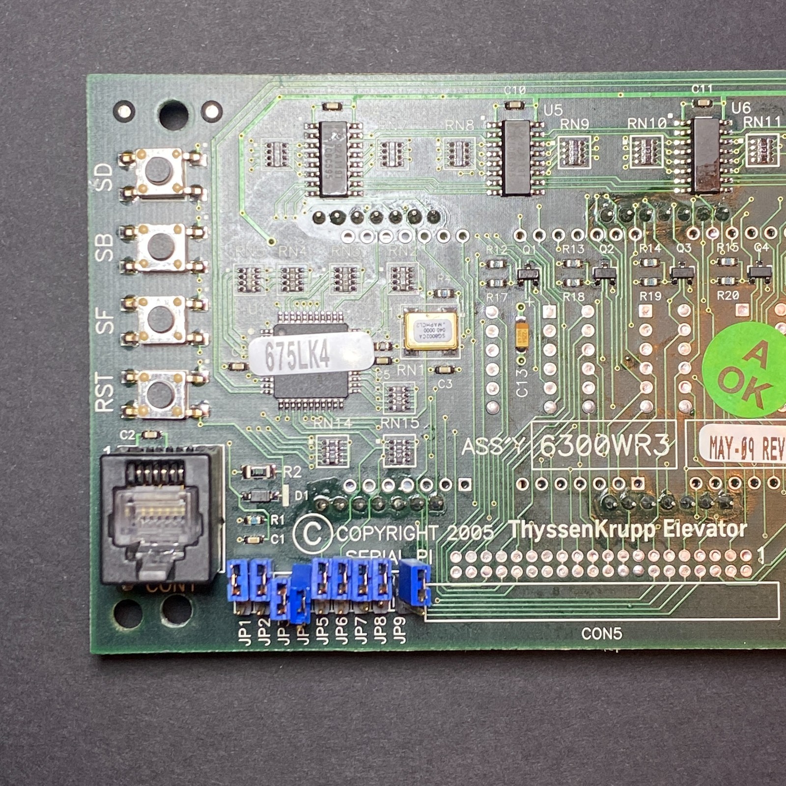 ThyssenKrupp Elevator Board 6300WR3 Display