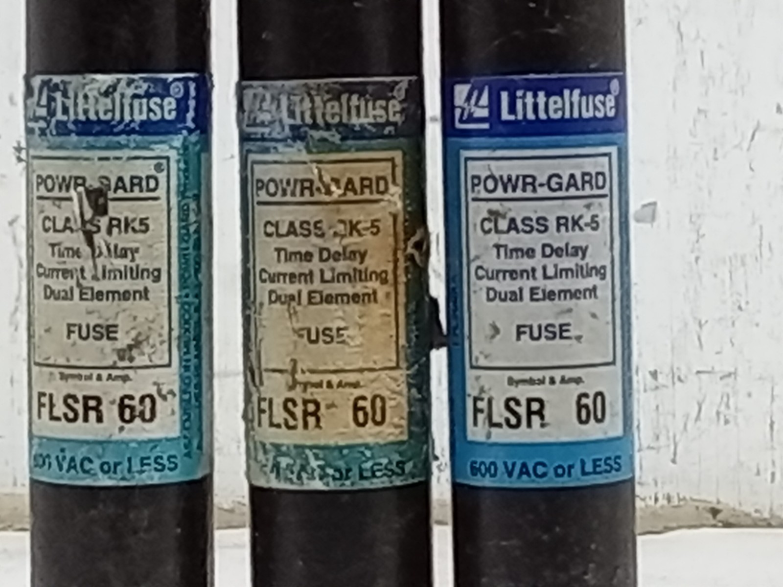 LOT OF 3 LITTELFUSE FLSR 60 FUSE 600VAC 60A (I2B7)