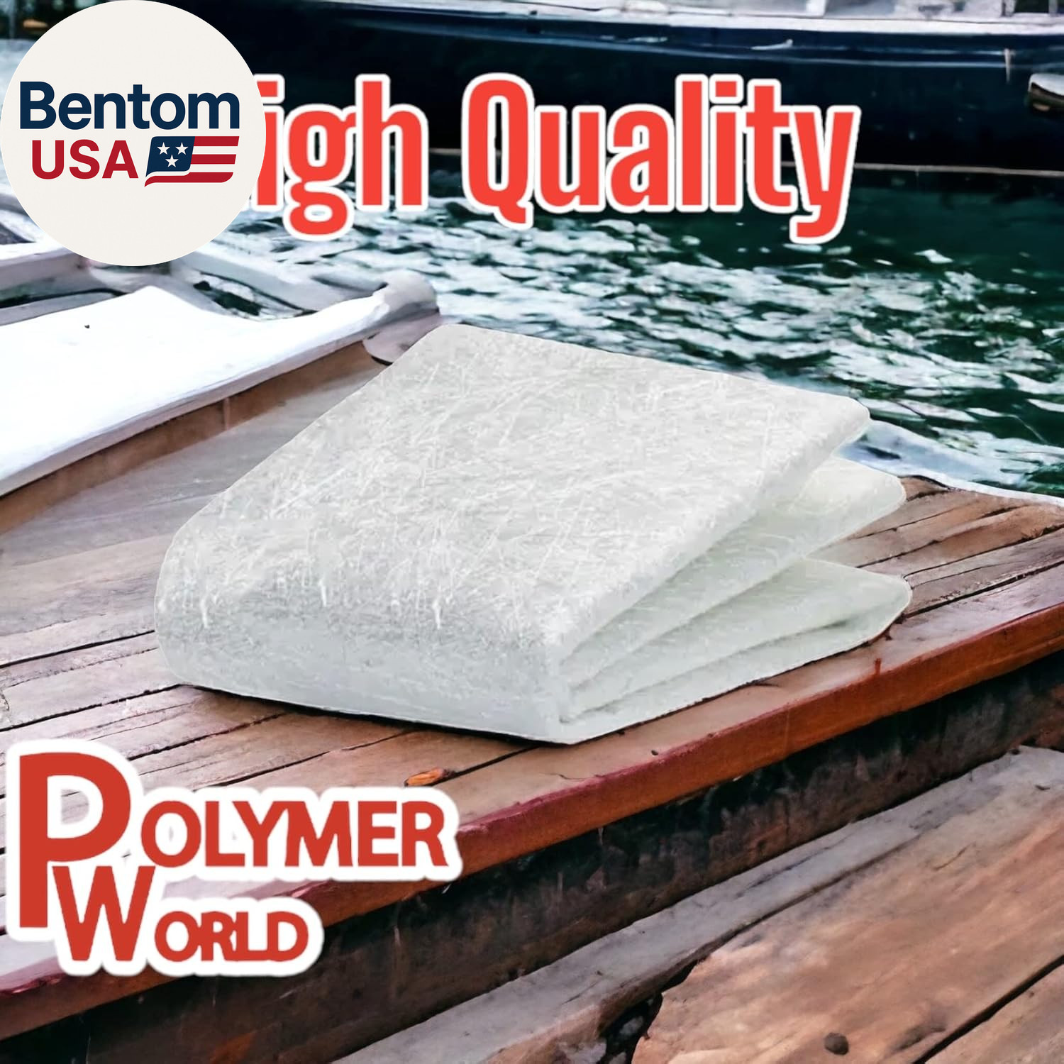 1.5X50X5 Yards Chopped Strand Mat – Lightweight & Marine-Grade Fiberglass Cloth