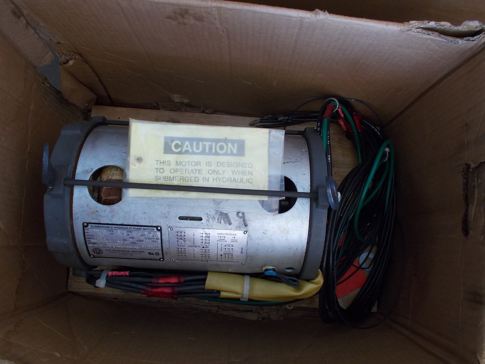 NEW US Electrical Motors Submersible Hydraulic Pump N03-J195-M 6333DD1 EZ15S1HZ