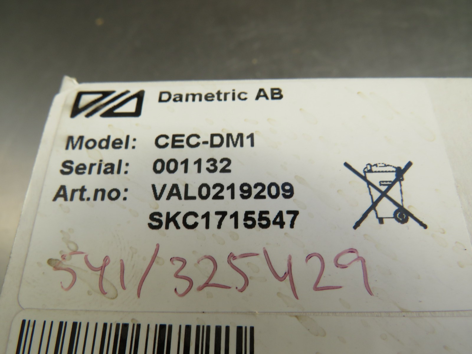 Dametric CEC-DM1 Signal Converter VAL0219209