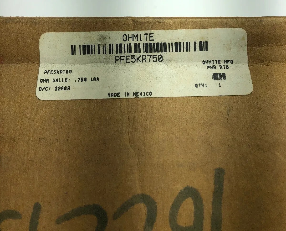 New Ohmite Powr-Rib PFE Resistor Chassis Mount Wirewound Resistor PFE5KR750