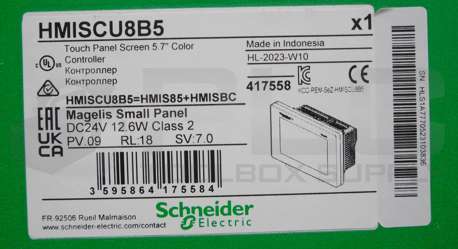 NEW SCHNEIDER HMISCU8B5 TOUCH PANEL SCREEN 5.7″ COLOR *UPS RED AVAILABLE*