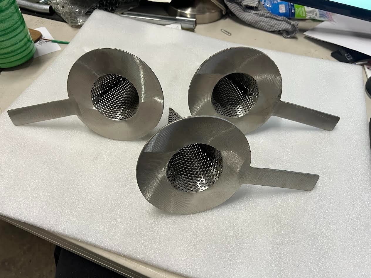 Lot of 3 Kenco Engineering 3″ Strainer #150 316 Stainless Steel