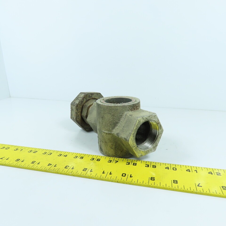 Midwest 350SS 1-1/4″ NPT Stainless Sight Flow Indicator Glass 125 PSIG Max 200-Â