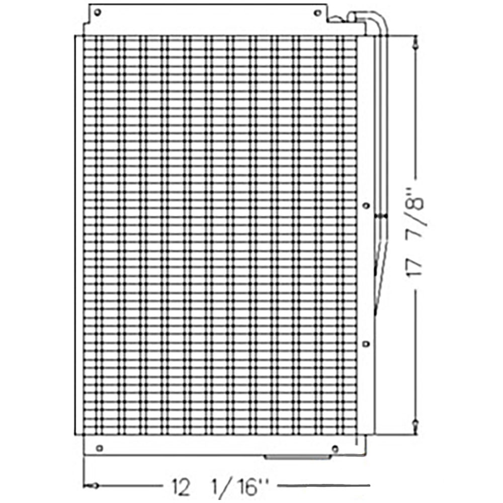 400-711 Fits New Holland Tractor Condenser – 18 x 12 x 2 1/2 Fits Ford
