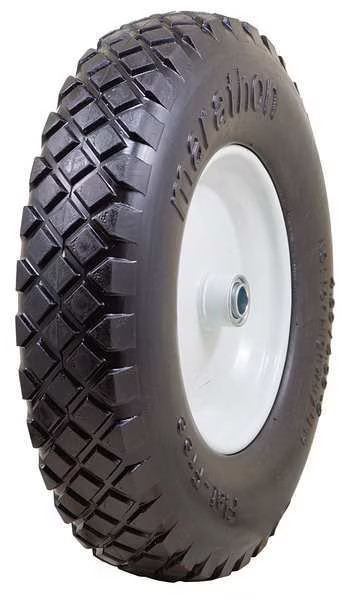Marastar 56 Flat Free Wheel, Polyurethane, 500lb, White