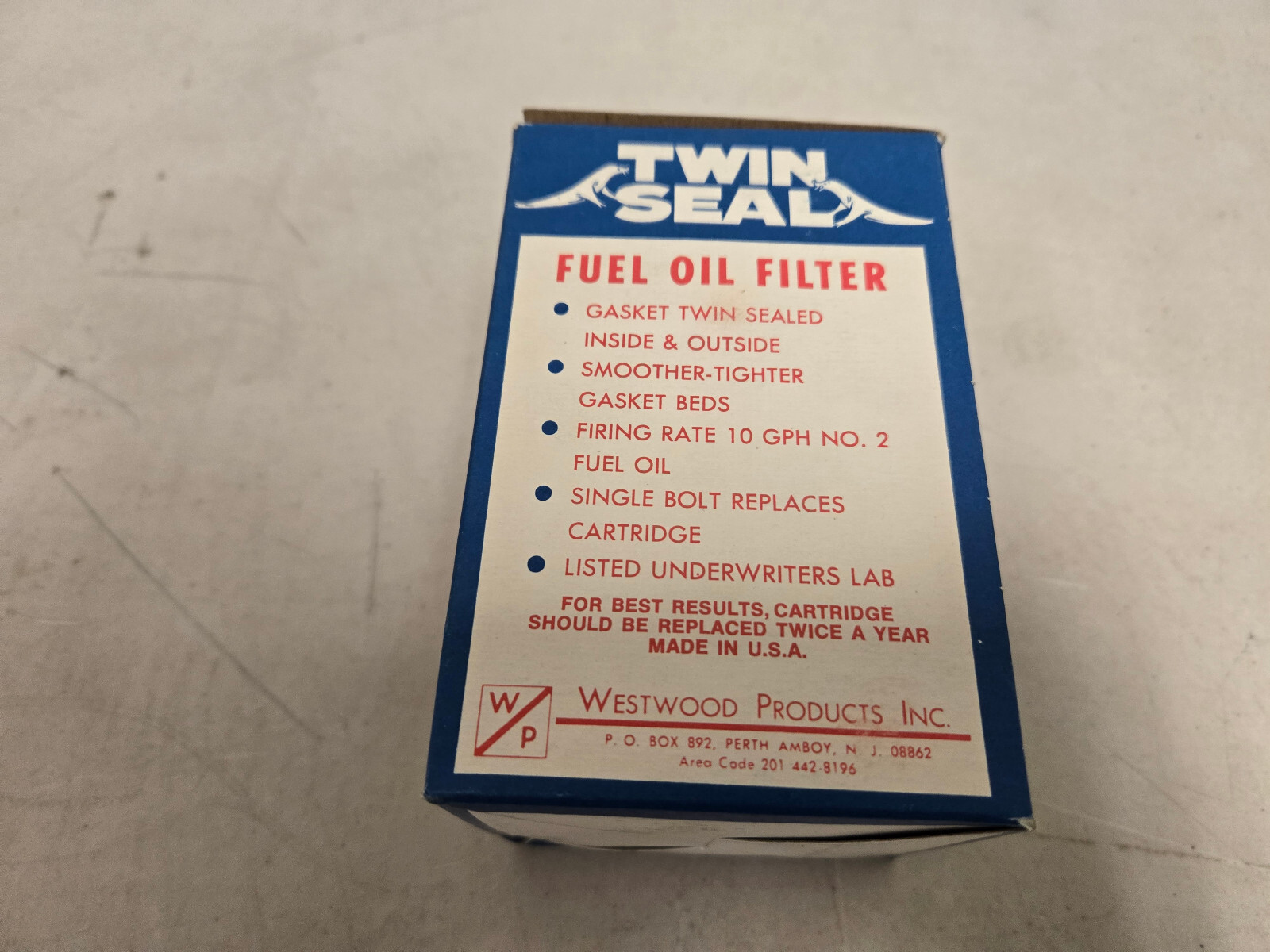 Twin Seal S-254 Westwood Fuel Oil Filter – New old Stock
