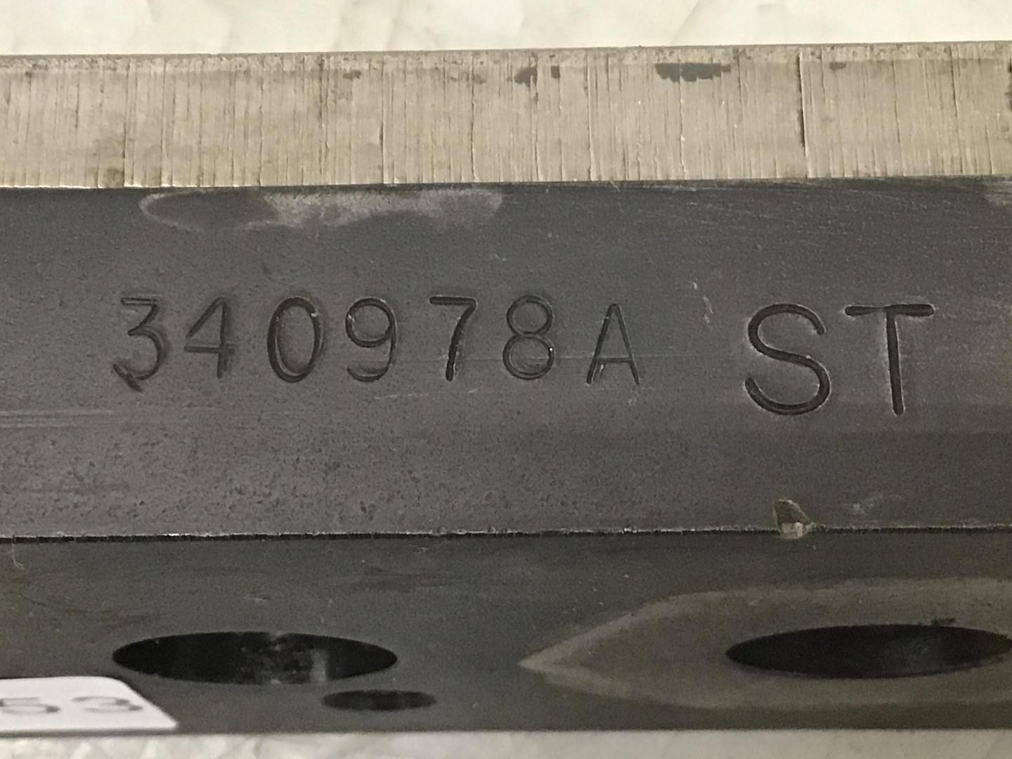 VAN DORN 340978AST Center Platen Shoe Assembly USED #142853