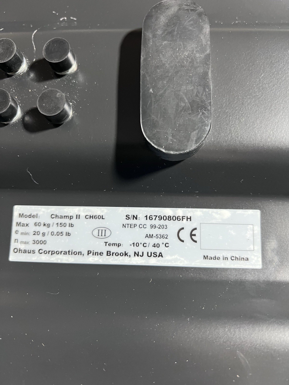Ohaus CH30-R11 Champ II Bench Scale 30 KG x 0.005 KG