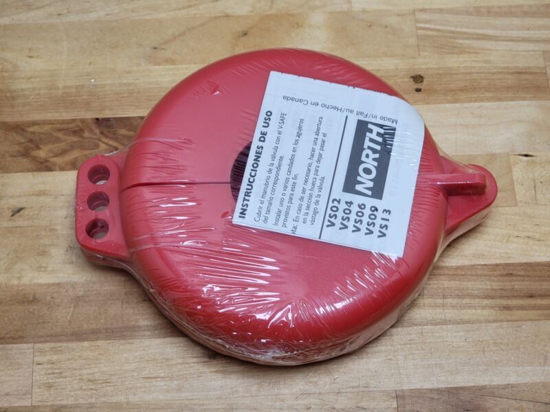 Honeywell North Gate Valve Lockout VS04R, Polypropylene, Red