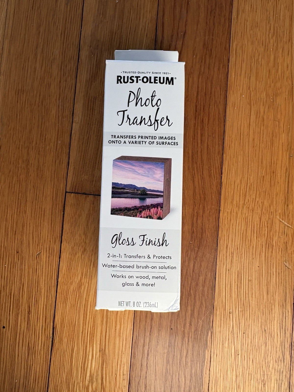 Rust-oleum Photo Transfer (Gloss Finish) 8 oz. Bottle NEW in Original Box
