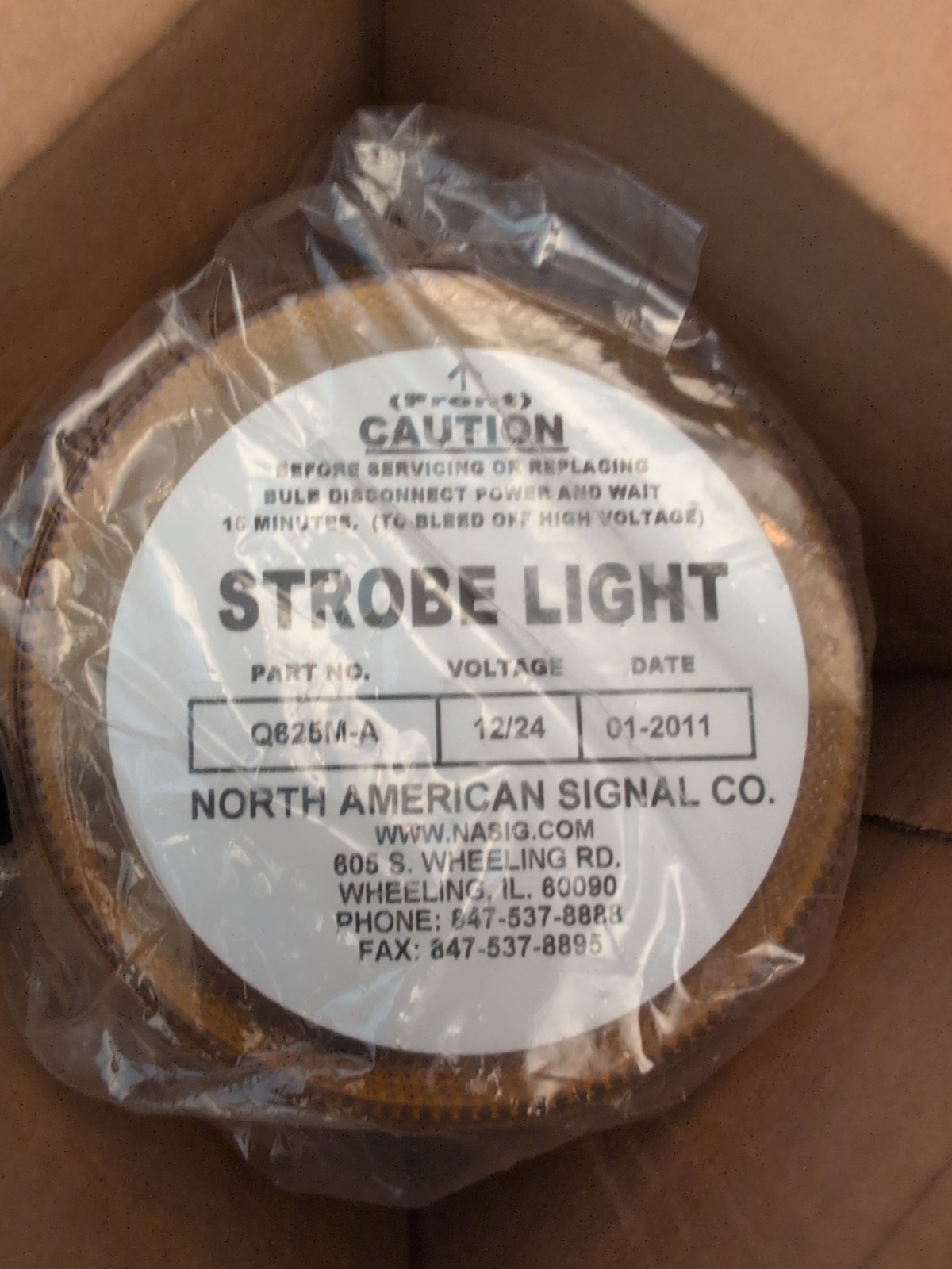 North American Signal Company 625 Series Beacon Strobe Light Q625M-A Quad Flash