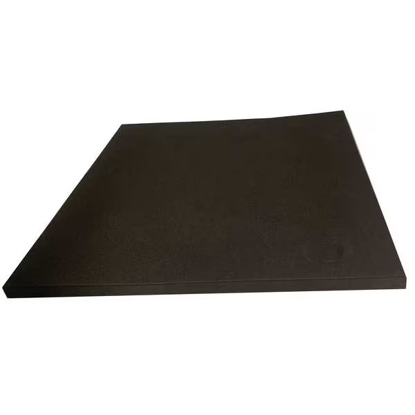 Foam Sheet, Crosslink, 24 in W, 48 in L, 1/4 in Thick, Black