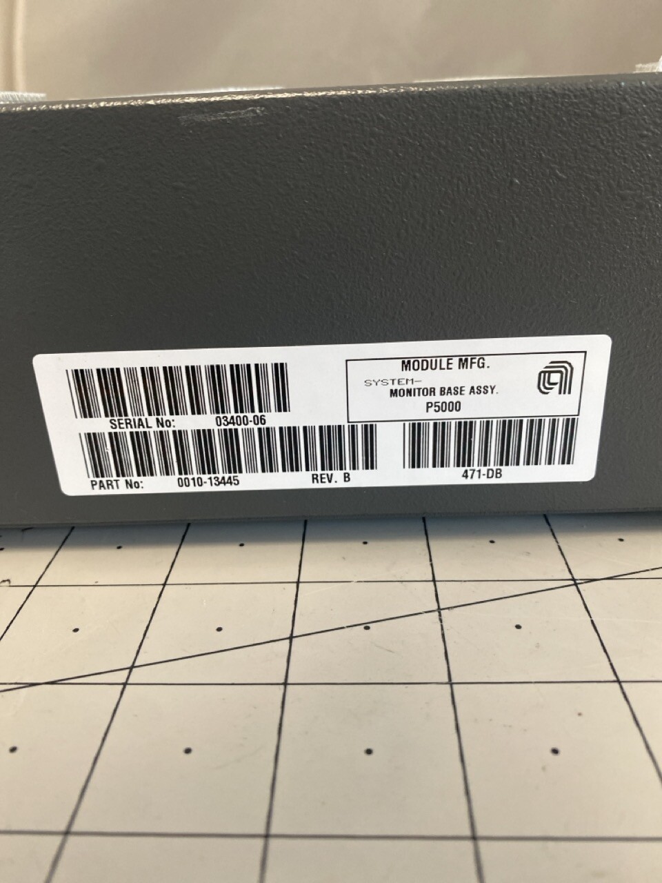Applied Materials P5000 Monitor Base Assembly PN: 0010-13445 REV: B