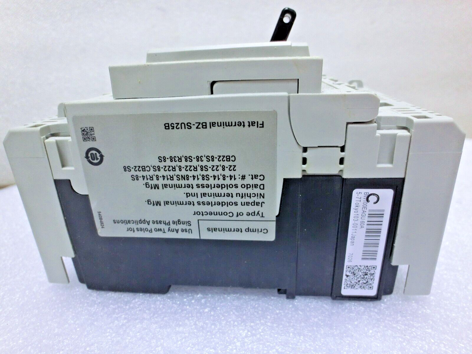 Fuji Electric BW100EAGU-3P060 Earth Leakage Current Breaker,3P,60A,Tokyo_,8988