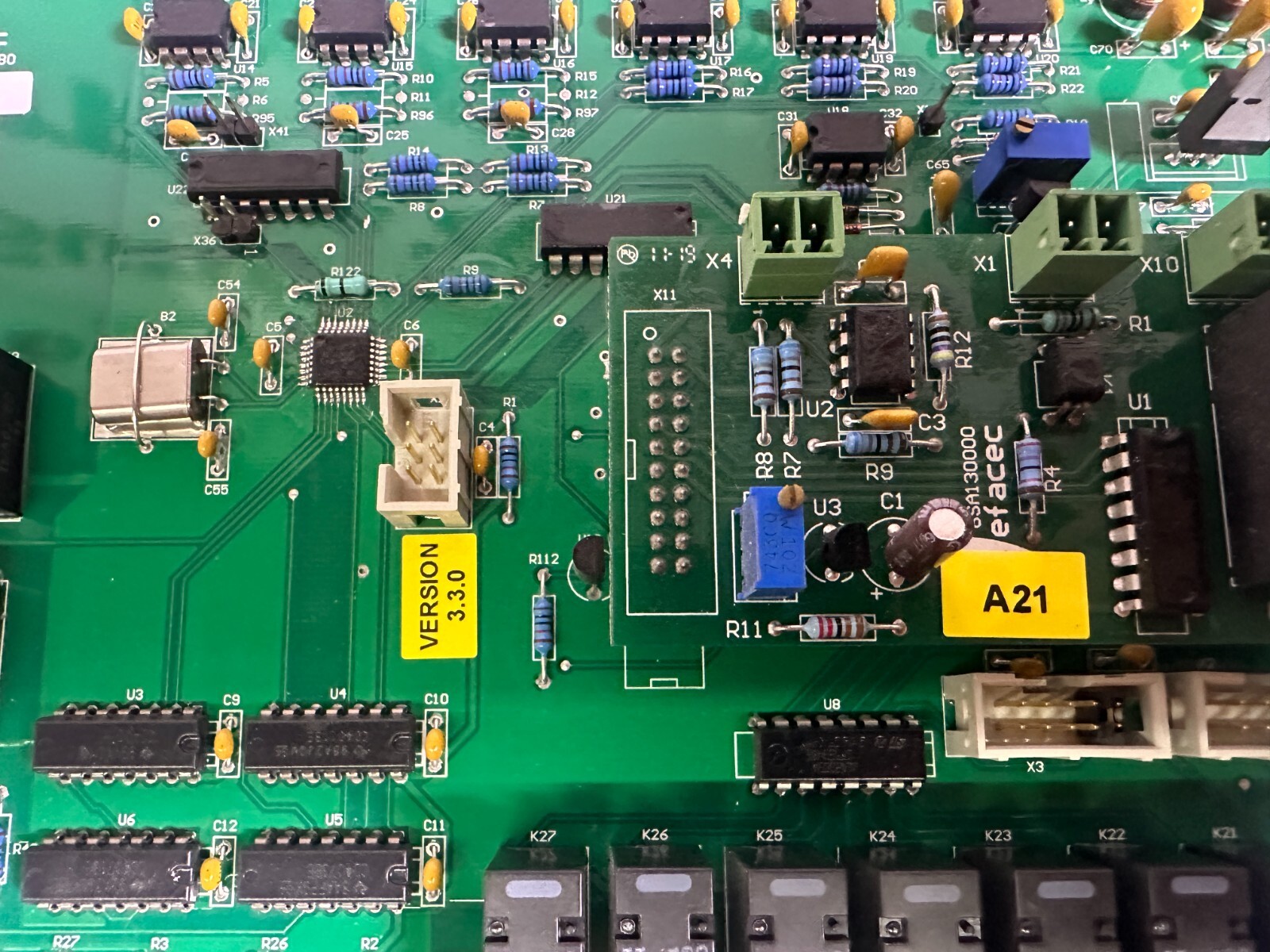 EFACEC 6SA090005B0 + 6SA130000 Board Module Version: 3.3.0
