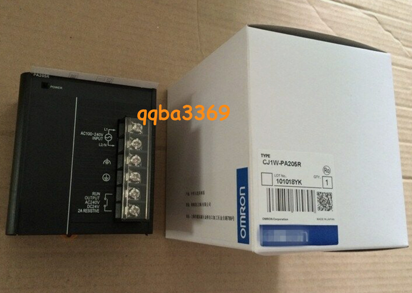 qty1 for CJ1W-PA205R Power Supply 100-240 VAC Unit in Box #9
