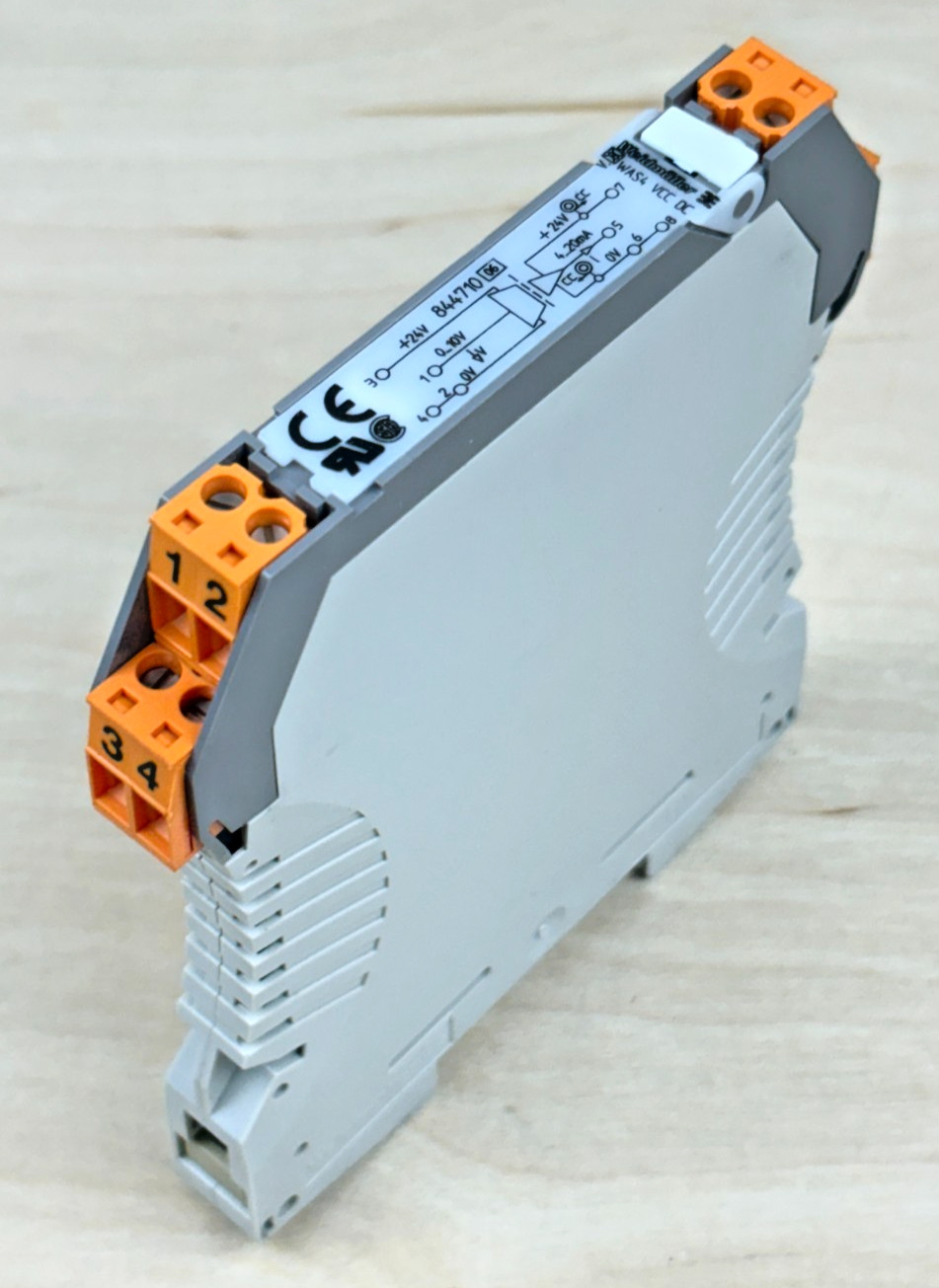 Weidmuller WAS4 VCC DC 0-10, 4-20MA Signal Converter / Disconnector, 84471 06