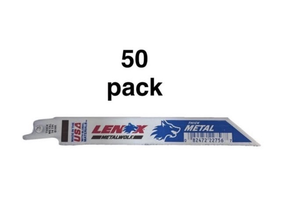 6″ Bi-Metal Recip 14TPI Blade, sold as 50pk (Metal,Non-Ferrous) #22756-OSB614R