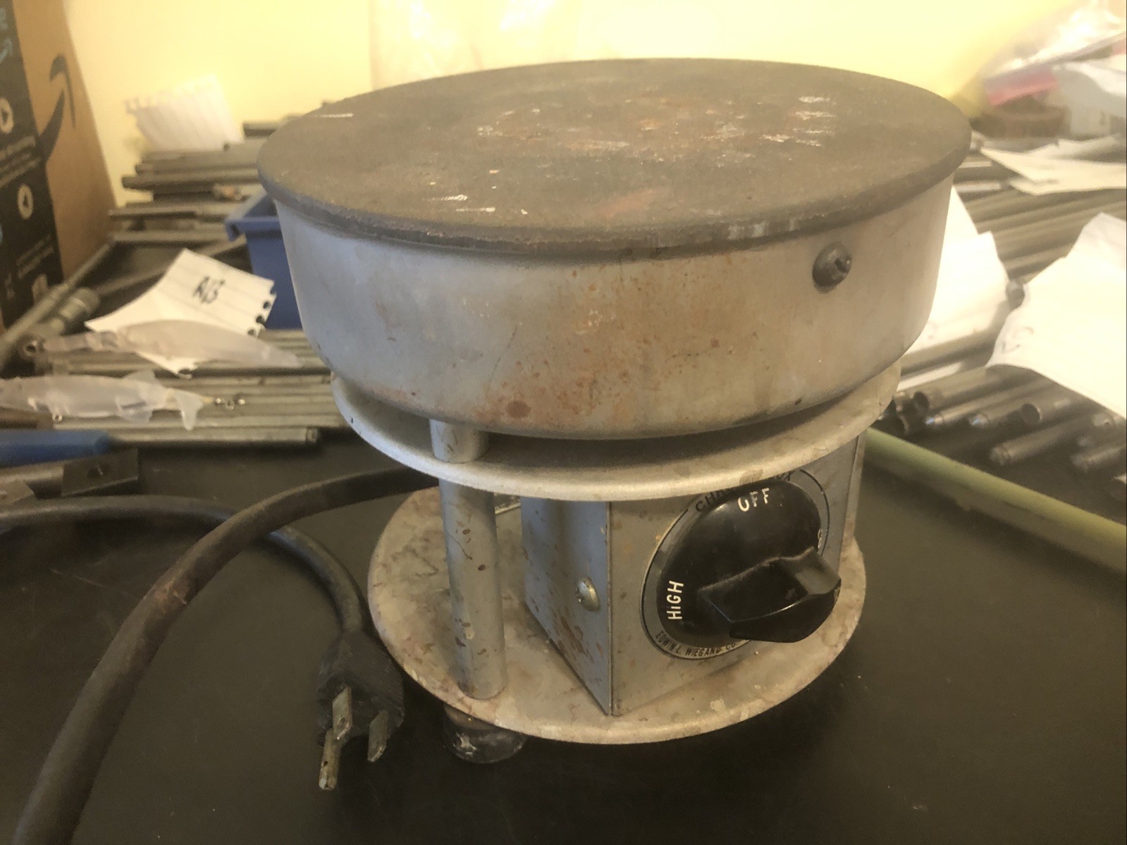 Vintage Edwin L. Wiegand Co CHROMALOX ROPH Electrical Hot Plate works
